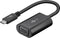 Goobay USB-C/VGA Monitor Adapter - USB-C (m) naar VGA (15-pin)(v) - 0.2 meter - Zwart