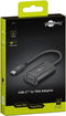 Goobay USB-C/VGA Monitor Adapter - USB-C (m) naar VGA (15-pin)(v) - 0.2 meter - Zwart
