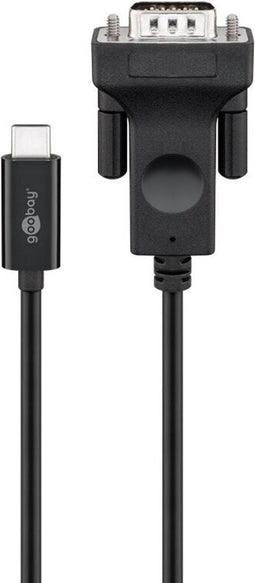 Goobay USB-C/VGA Monitor Kabel - USB-C (m) naar VGA (15-pin)(m) - 1.8 meter - Zwart