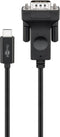 Goobay USB-C/VGA Monitor Kabel - USB-C (m) naar VGA (15-pin)(m) - 1.8 meter - Zwart