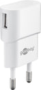 Goobay USB thuislader met 1 poort - haaks - 1A / wit