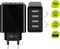 Goobay USB thuislader met 4 poorten - Smart IC - 6A / zwart