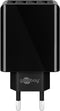 Goobay USB thuislader met 4 poorten - Smart IC - 6A / zwart