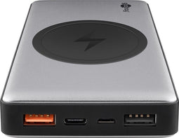 Goobay Wireless Quick Charge Powerbank 10.0 (10,000 mAh) - super-fast charging technology with Quick