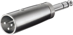 Goobay XLR-adapter, AUX-jackplug 6,35 mm stereo naar XLR-stekker