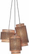 GOOD&MOJO Hanglamp Bhutan - Bamboe/Zwart - 3L - - Hanglampen Eetkamer, Slaapkamer, Woonkamer