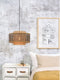 GOOD&MOJO Hanglamp Bhutan - Bamboe/Zwart - 3L - - Hanglampen Eetkamer, Slaapkamer, Woonkamer
