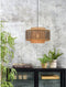 GOOD&MOJO Hanglamp Bhutan - Bamboe/Zwart - 3L - - Hanglampen Eetkamer, Slaapkamer, Woonkamer