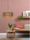 GOOD&MOJO Hanglamp Bhutan - Bamboe/Zwart - 3L - - Hanglampen Eetkamer, Slaapkamer, Woonkamer