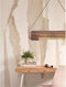 GOOD&MOJO Hanglamp Bhutan - Bamboe/Zwart - 85x15x15cm - - Hanglampen Eetkamer, Slaapkamer, Woonkamer