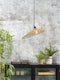 GOOD&MOJO Hanglamp Bromo - Bamboe - Asymmetrisch - Ø60cm - Scandinavisch,Bohemian - Hanglampen Eetkamer, Slaapkamer, Woonkamer