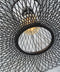GOOD&MOJO Hanglamp Cango - Bamboe Zwart - Ø60cm - Scandinavisch,Bohemian - Hanglampen Eetkamer, Slaapkamer, Woonkamer