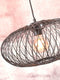 GOOD&MOJO Hanglamp Cango - Bamboe Zwart - Ø60cm - Scandinavisch,Bohemian - Hanglampen Eetkamer, Slaapkamer, Woonkamer