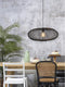 GOOD&MOJO Hanglamp Cango - Bamboe Zwart - Ø60cm - Scandinavisch,Bohemian - Hanglampen Eetkamer, Slaapkamer, Woonkamer