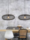 GOOD&MOJO Hanglamp Cango - Bamboe Zwart - Ø60cm - Scandinavisch,Bohemian - Hanglampen Eetkamer, Slaapkamer, Woonkamer