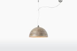 GOOD&MOJO Hanglamp Halong - Bamboe - Ø53cm - Scandinavisch,Bohemian - Hanglampen Eetkamer, Slaapkamer, Woonkamer