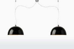 GOOD&MOJO Hanglamp Halong - Zwart/Bamboe - 153x53x35cm - 2L - Scandinavisch,Bohemian - Hanglampen Eetkamer, Slaapkamer, Woonkamer