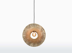 GOOD&MOJO Hanglamp Kalimantan - Bamboe - 44x12x44cm - Scandinavisch,Bohemian - Hanglampen Eetkamer, Slaapkamer, Woonkamer