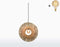 GOOD&MOJO Hanglamp Kalimantan - Bamboe - 60x15x60cm - Scandinavisch,Bohemian - Hanglampen Eetkamer, Slaapkamer, Woonkamer