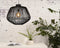 GOOD&MOJO Hanglamp Madagascar - Rotan Zwart - Ø60cm - Scandinavisch,Bohemian - Hanglampen Eetkamer, Slaapkamer, Woonkamer