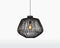 GOOD&MOJO Hanglamp Madagascar - Rotan Zwart - Ø60cm - Scandinavisch,Bohemian - Hanglampen Eetkamer, Slaapkamer, Woonkamer
