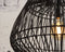 GOOD&MOJO Hanglamp Madagascar - Rotan Zwart - Ø60cm - Scandinavisch,Bohemian - Hanglampen Eetkamer, Slaapkamer, Woonkamer