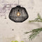 GOOD&MOJO Hanglamp Madagascar - Rotan Zwart - Ø60cm - Scandinavisch,Bohemian - Hanglampen Eetkamer, Slaapkamer, Woonkamer