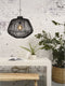 GOOD&MOJO Hanglamp Madagascar - Rotan Zwart - Ø60cm - Scandinavisch,Bohemian - Hanglampen Eetkamer, Slaapkamer, Woonkamer