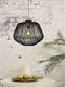 GOOD&MOJO Hanglamp Madagascar - Rotan Zwart - Ø60cm - Scandinavisch,Bohemian - Hanglampen Eetkamer, Slaapkamer, Woonkamer