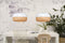 GOOD&MOJO Hanglamp Mekong - Wit/Bamboe - Plat - Ø60cm - Scandinavisch,Bohemian - Hanglampen Eetkamer, Slaapkamer, Woonkamer