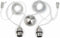 GOOD&MOJO Hanglamp Palawan - Bamboe Wit - 180x60x25cm - 2L - Scandinavisch,Bohemian - Hanglampen Eetkamer, Slaapkamer, Woonkamer