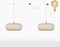 GOOD&MOJO Hanglamp Palawan - Bamboe Wit - 180x60x25cm - 2L - Scandinavisch,Bohemian - Hanglampen Eetkamer, Slaapkamer, Woonkamer