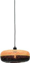 GOOD&MOJO Hanglamp Palawan - Bamboe/Zwart - Ø40cm - Scandinavisch,Bohemian - Hanglampen Eetkamer, Slaapkamer, Woonkamer