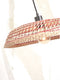 GOOD&MOJO Hanglamp Pantanal - Zeegras/Rood - Ø45cm - Modern - Hanglampen Eetkamer, Slaapkamer, Woonkamer