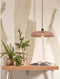 GOOD&MOJO Hanglamp Pantanal - Zeegras/Rood - Ø45cm - Modern - Hanglampen Eetkamer, Slaapkamer, Woonkamer