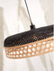GOOD&MOJO Hanglamp Ubud - Zwart/Bamboe - Ø60+Ø40cm - Modern - Hanglampen Eetkamer, Slaapkamer, Woonkamer