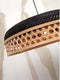 GOOD&MOJO Hanglamp Ubud - Zwart/Bamboe - Ø60cm - Modern - Hanglampen Eetkamer, Slaapkamer, Woonkamer