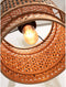 GOOD&MOJO Plafonniere Bhutan - Bamboe/Zwart - Ø25cm -