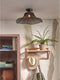 GOOD&MOJO Plafonniere Ibiza - Bamboe Zwart - 50x50x15cm -