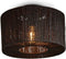 GOOD&MOJO Plafonniere Iguazu - Jute Zwart - Ø30cm -