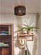 GOOD&MOJO Plafonniere Iguazu - Jute Zwart - Ø30cm -