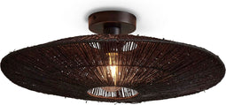 GOOD&MOJO Plafonniere Iguazu - Jute Zwart - Ø55cm -
