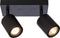 GOOD&MOJO Plafonniere Java - Bamboe Zwart - 22x12x13cm -