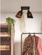 GOOD&MOJO Plafonniere Java - Bamboe Zwart - 28x15x24cm -