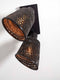 GOOD&MOJO Plafonniere Java - Bamboe Zwart - 28x15x24cm -
