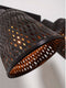 GOOD&MOJO Plafonniere Java - Bamboe Zwart - 28x15x24cm -