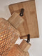 GOOD&MOJO Plafonniere Java - Bamboe Zwart/Naturel - 28x15x24cm -