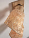 GOOD&MOJO Plafonniere Java - Bamboe Zwart/Naturel - 28x15x24cm -