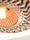 GOOD&MOJO Plafonniere Kalimantan - Bamboe/Zwart - Ø30cm - Modern