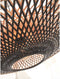 GOOD&MOJO Plafonniere Kalimantan - Bamboe Zwart - Ø60cm - Modern